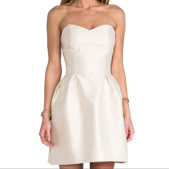 NWOT Revolve Amanda Uprichard Strapless Mini Dress - Picture 3 of 11